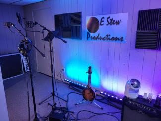 Two mic stands, one choice — solid state or tube mic.